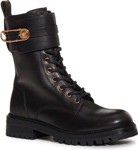 versace safety pin combat boot|safety pin earrings men.